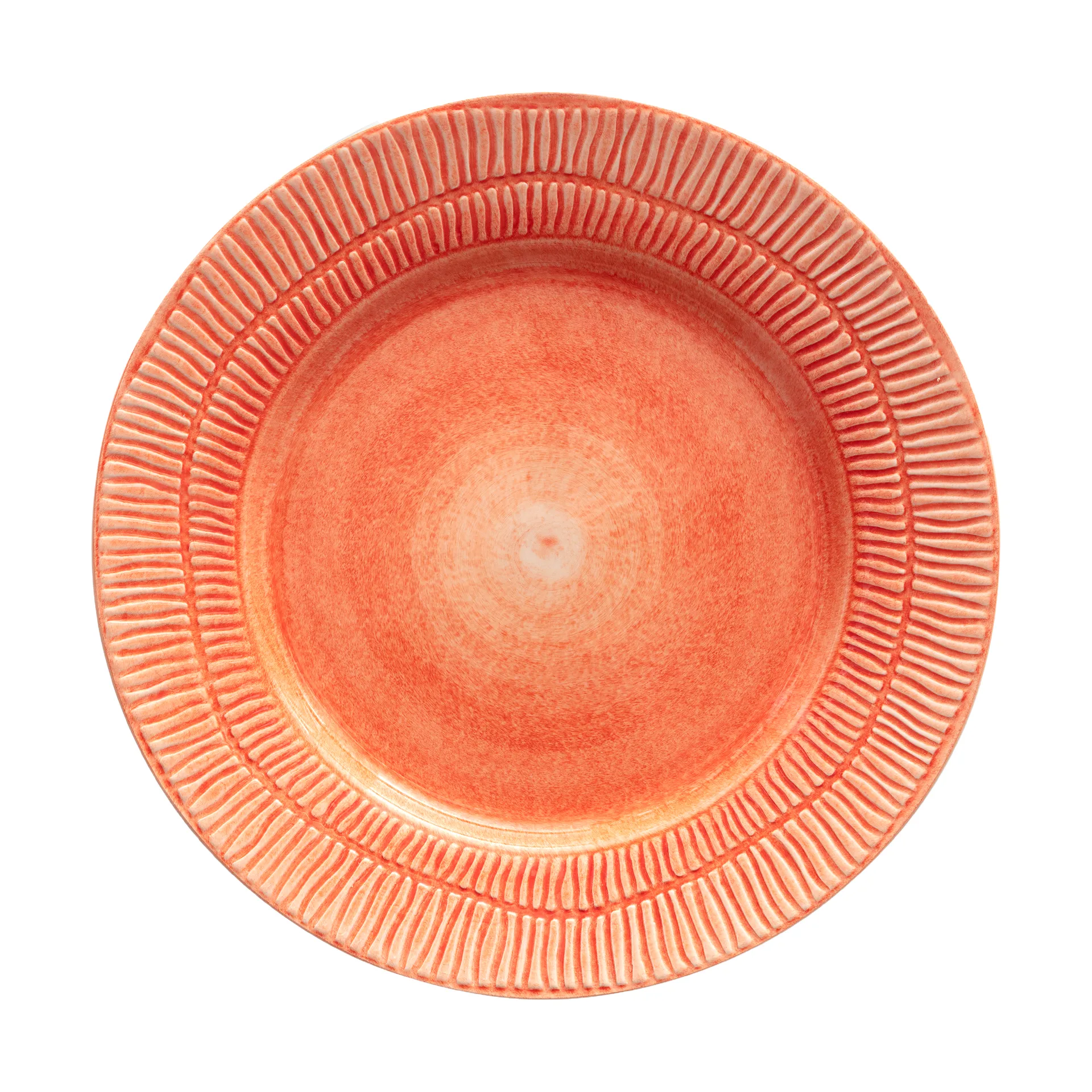 Assiette Stripes Ø28 cm, Orange Mateus