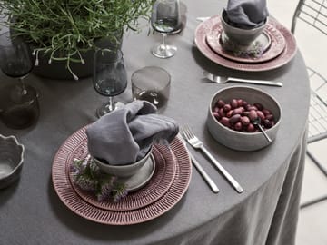 Assiette Stripes Ø28 cm - Plum - Mateus