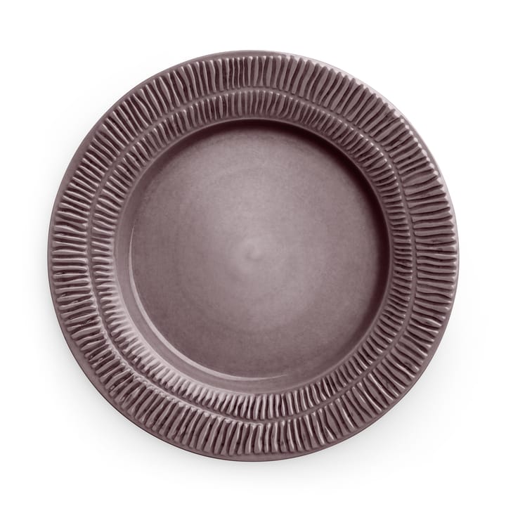 Assiette Stripes Ø28 cm - Plum - Mateus