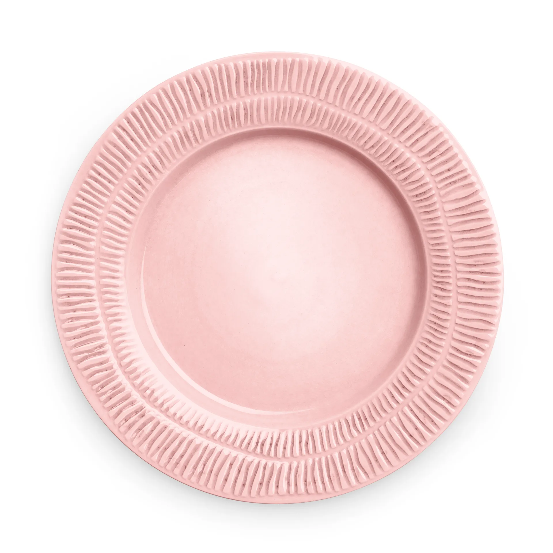 Assiette Stripes Ø28 cm, Rose clair Mateus