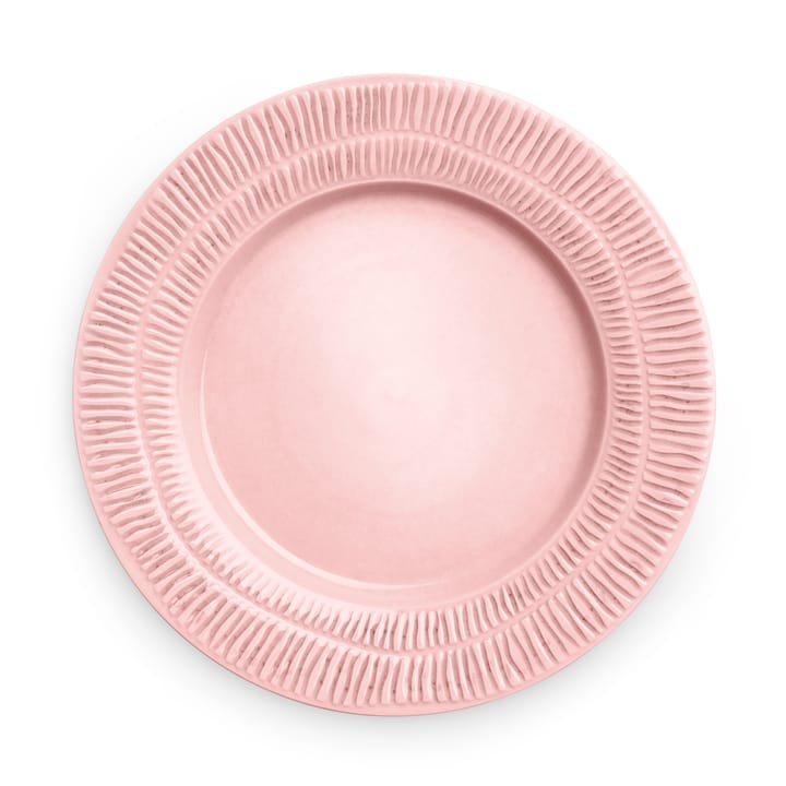 Assiette Stripes Ø28 cm - Rose clair - Mateus