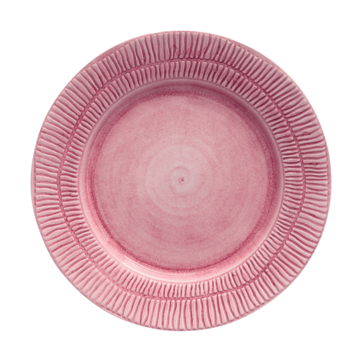 Assiette Stripes Ø28 cm - Rose - Mateus