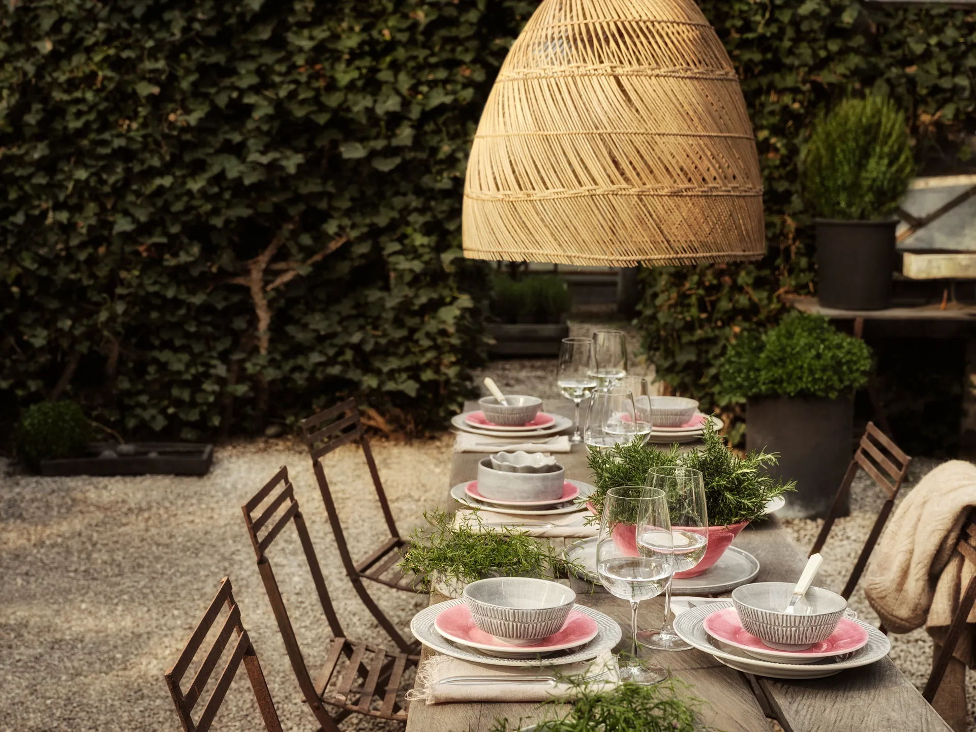 Assiette Stripes Ø28 cm, Sable Mateus