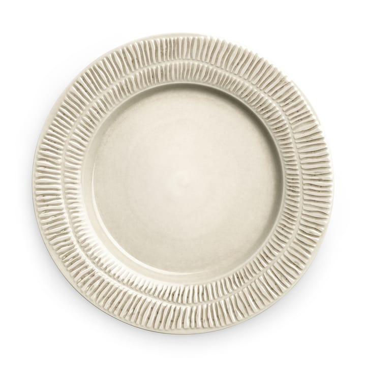 Assiette Stripes Ø28 cm - Sable - Mateus