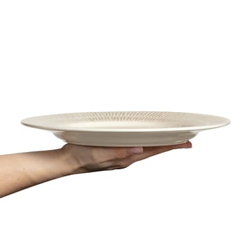 Assiette Stripes Ø28 cm - Sable - Mateus