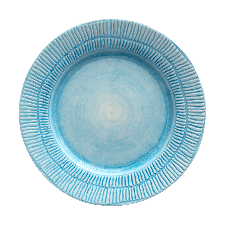 Assiette Stripes Ø28 cm - Turquoise - Mateus