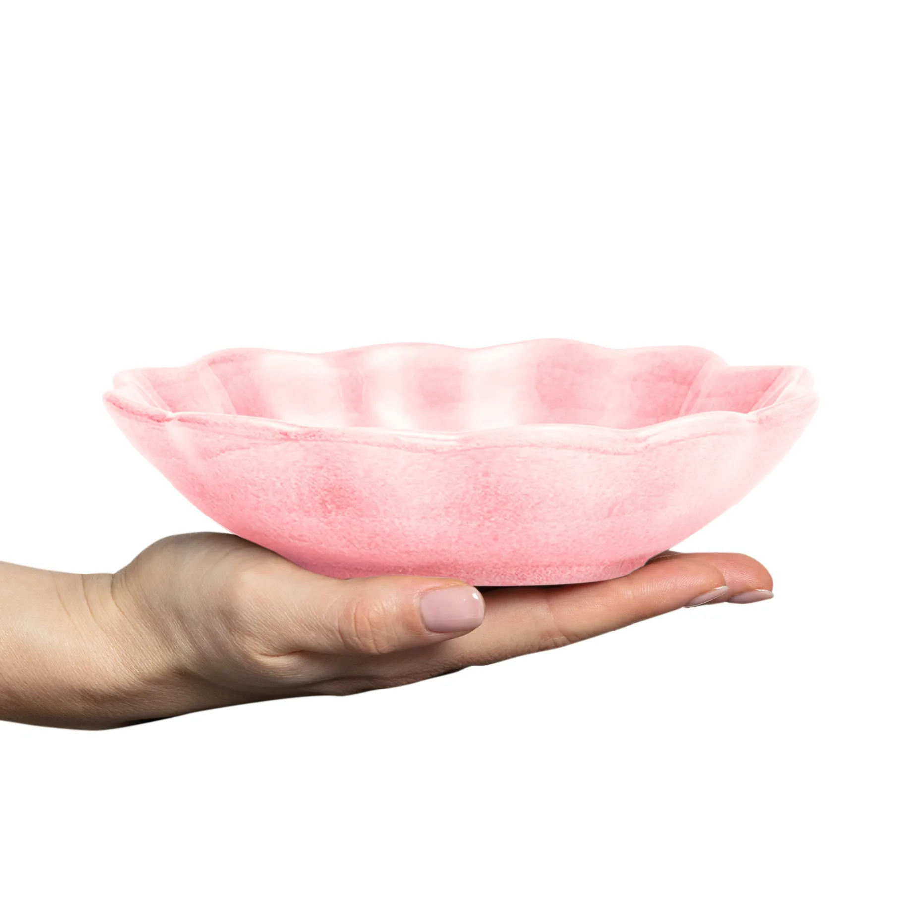 Bol Oyster 16x18 cm, rose clair Mateus