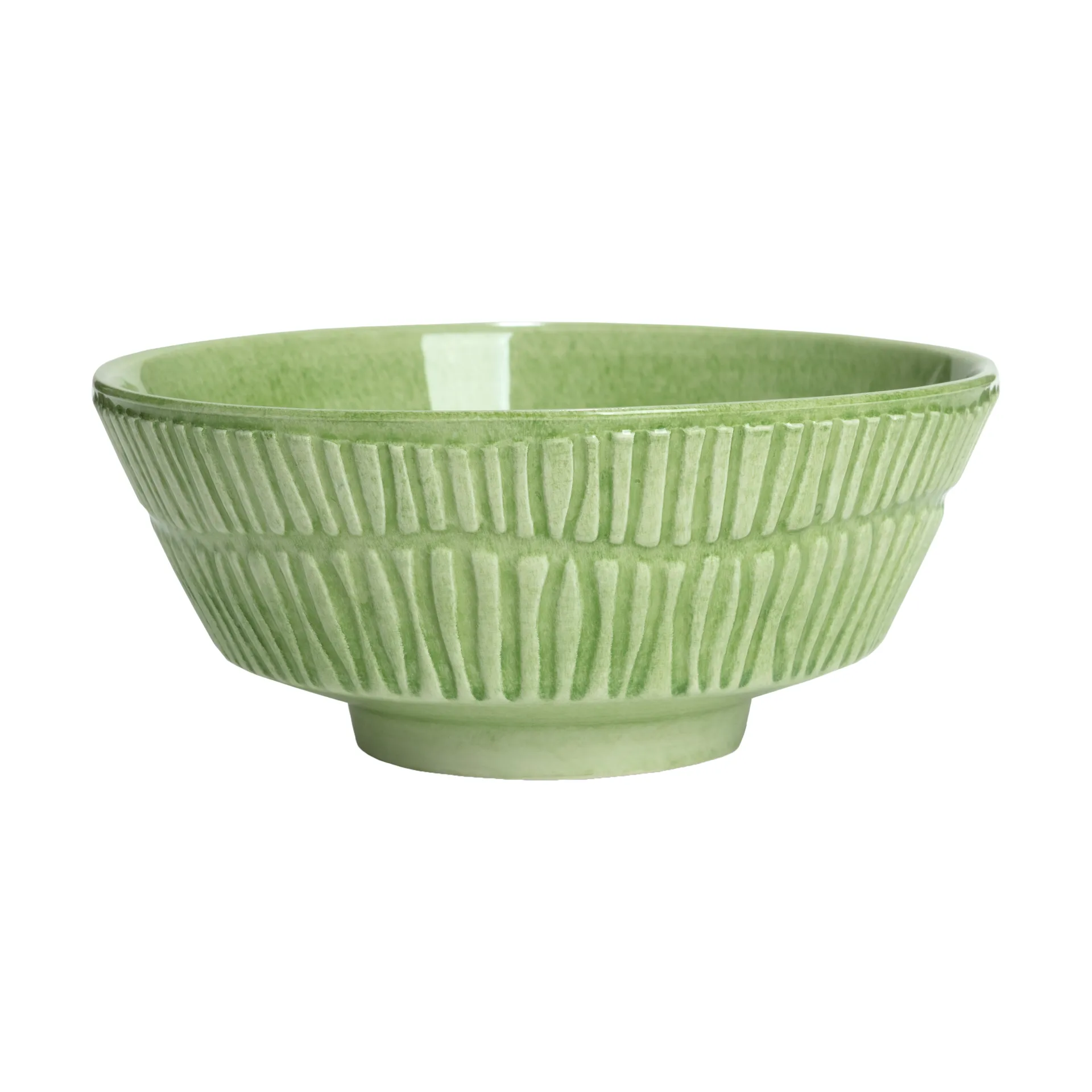Bol Stripes Ø15 cm, Vert Mateus