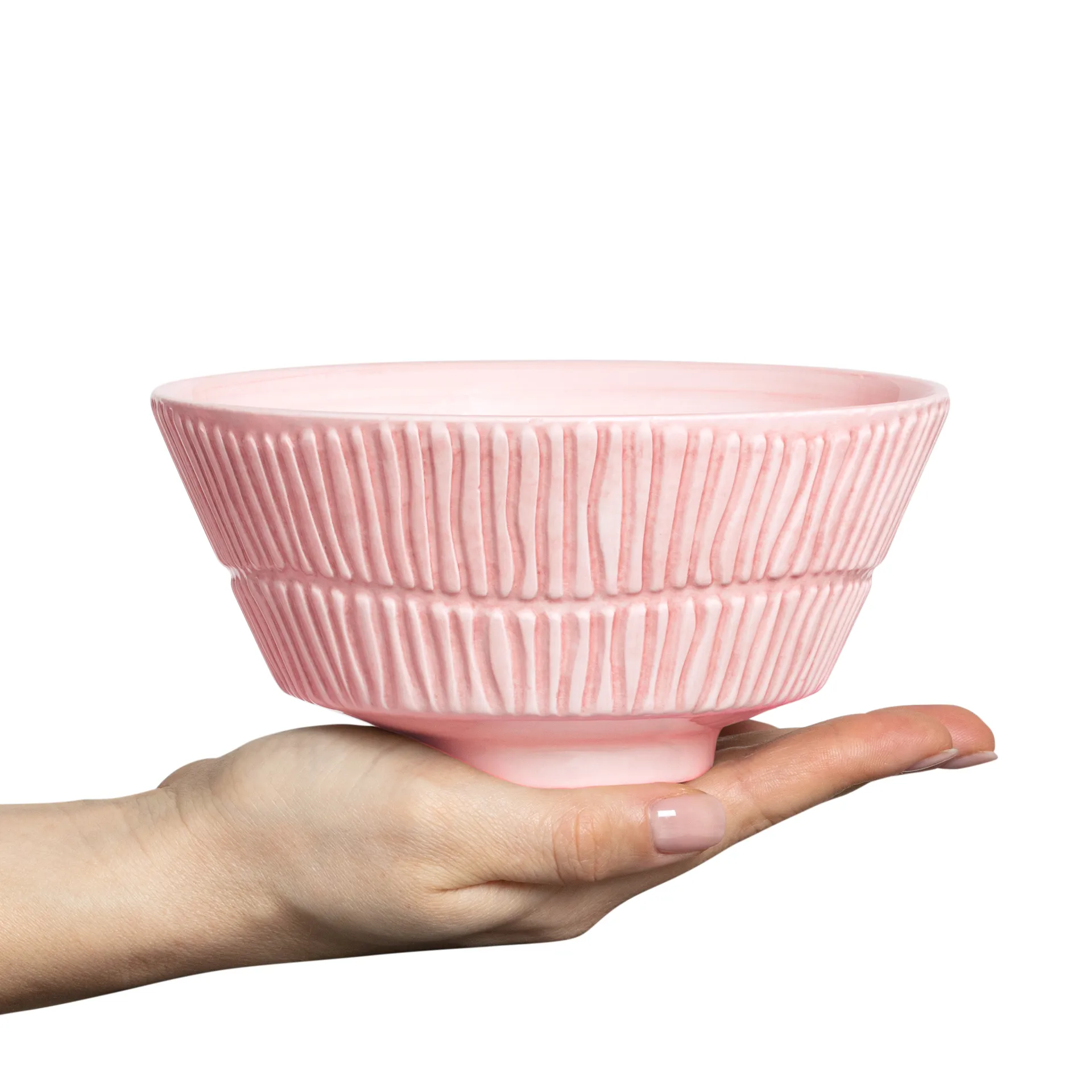 Bol Stripes 16 cm, Rose clair Mateus