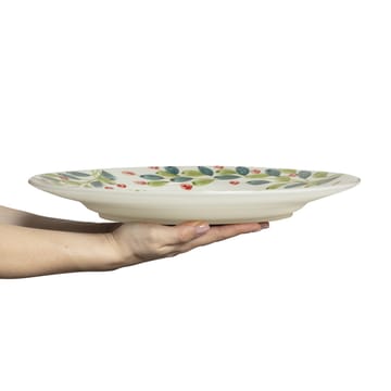 Plat de Noël Basic Ø37,5 cm - Blanc-multi - Mateus