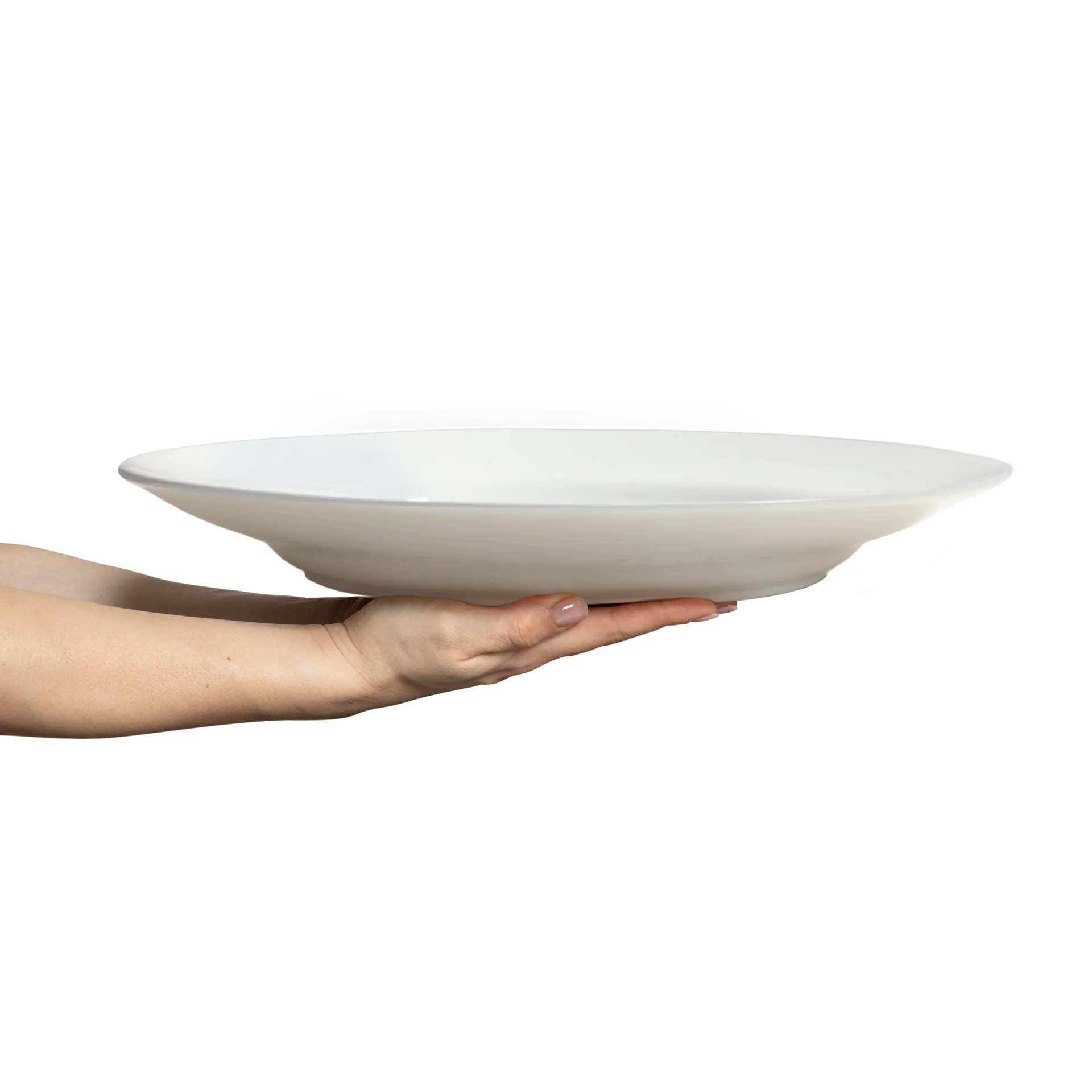 Plat de service Basic Ø41 cm, Blanc Mateus