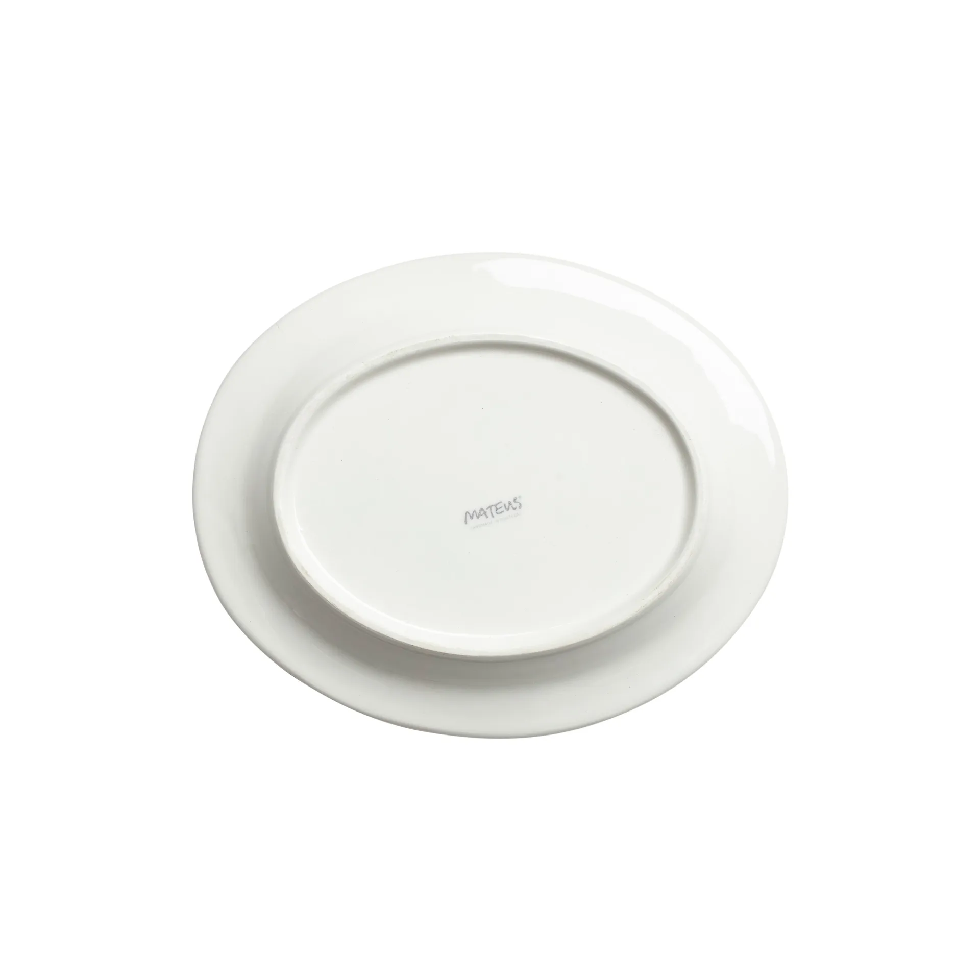 Plat ovale Bubbles 20 cm, Bleu clair Mateus