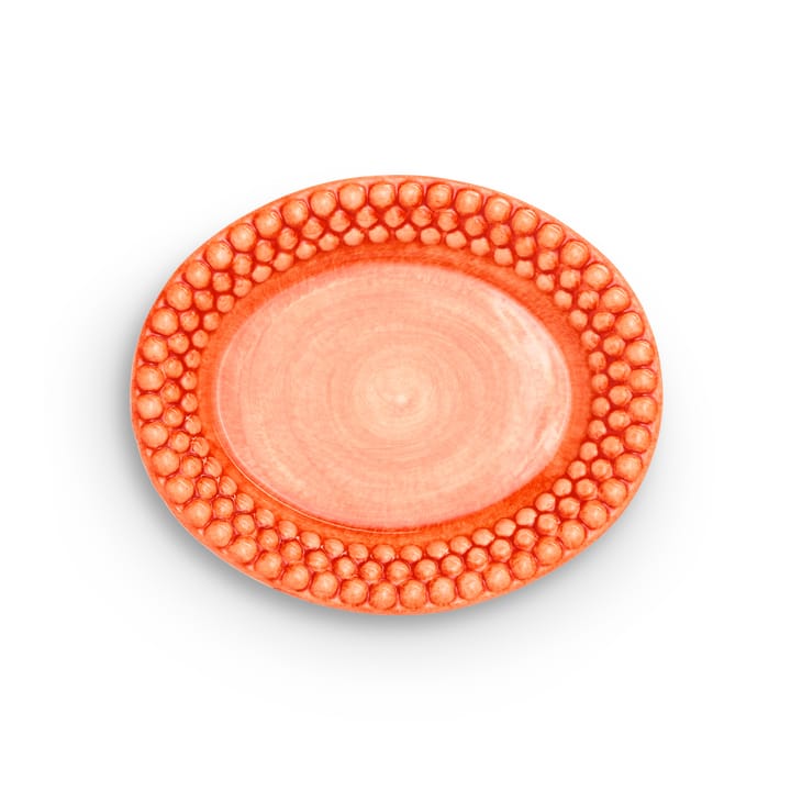 Plat ovale Bubbles 20 cm - Orange - Mateus