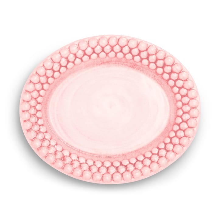 Plat ovale Bubbles 20 cm - rose clair - Mateus