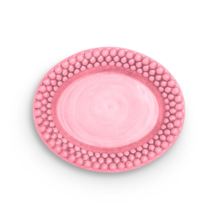 Plat ovale Bubbles 20 cm - Rose - Mateus