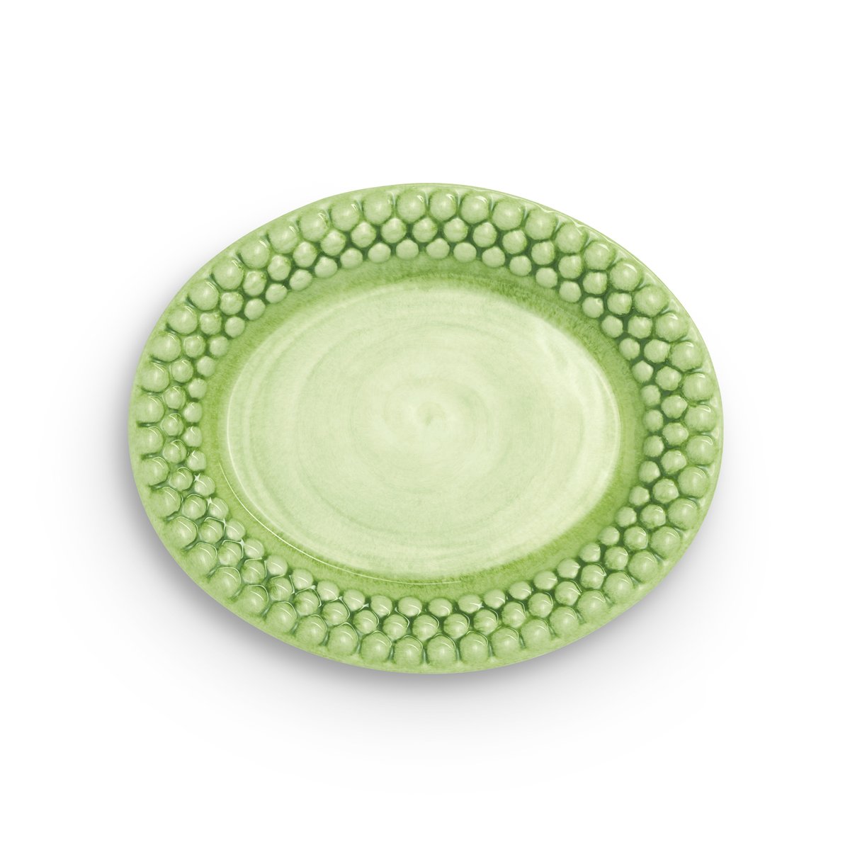 mateus plat ovale bubbles 20 cm vert