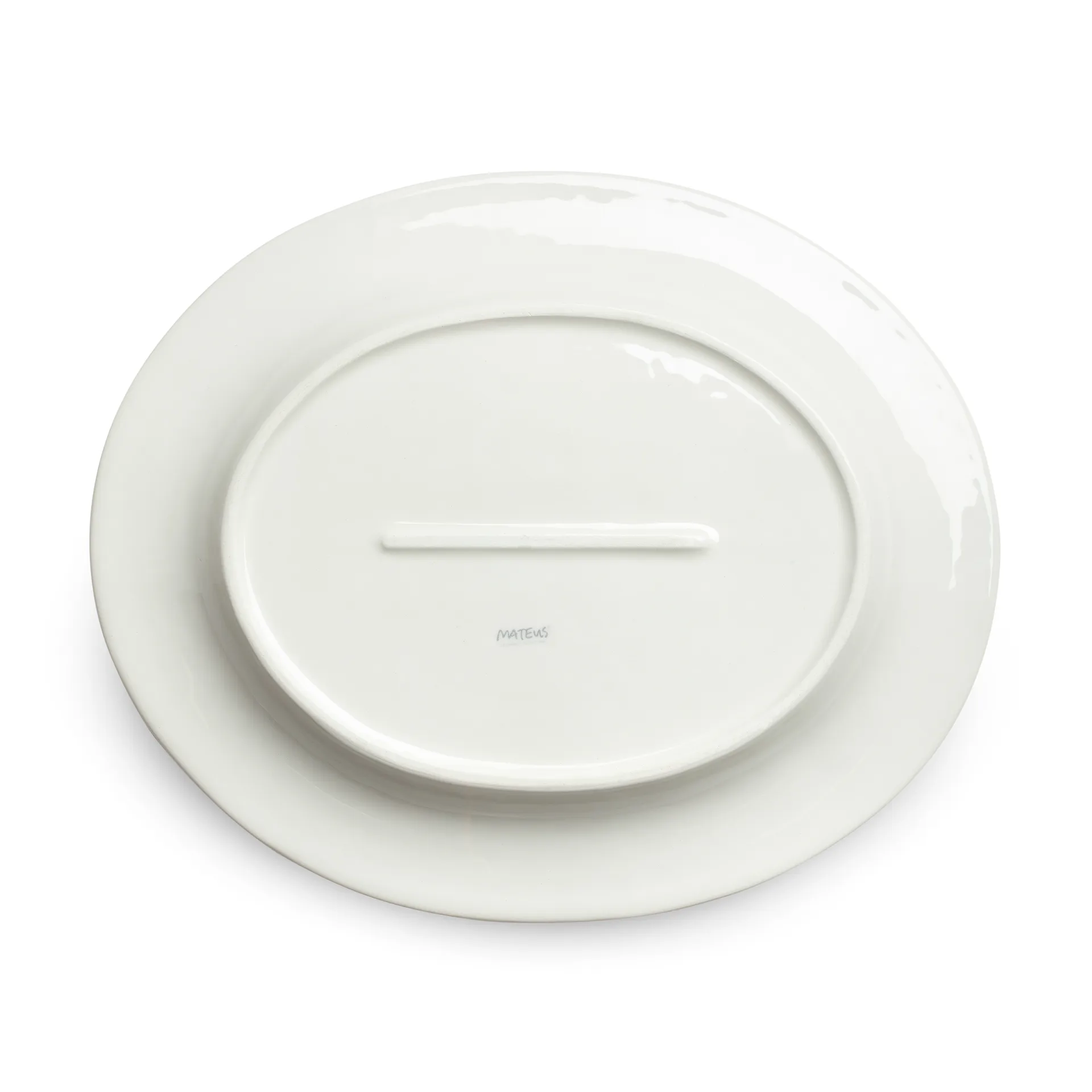 Plat ovale Bubbles 35 cm, Océan Mateus