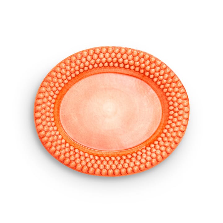 Plat ovale Bubbles 35 cm - Orange - Mateus