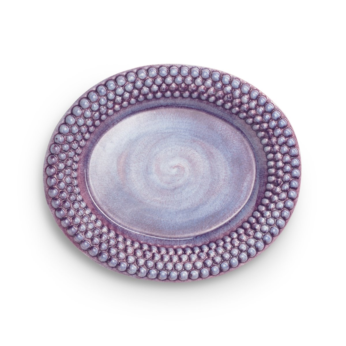 mateus plat ovale bubbles 35 cm violette