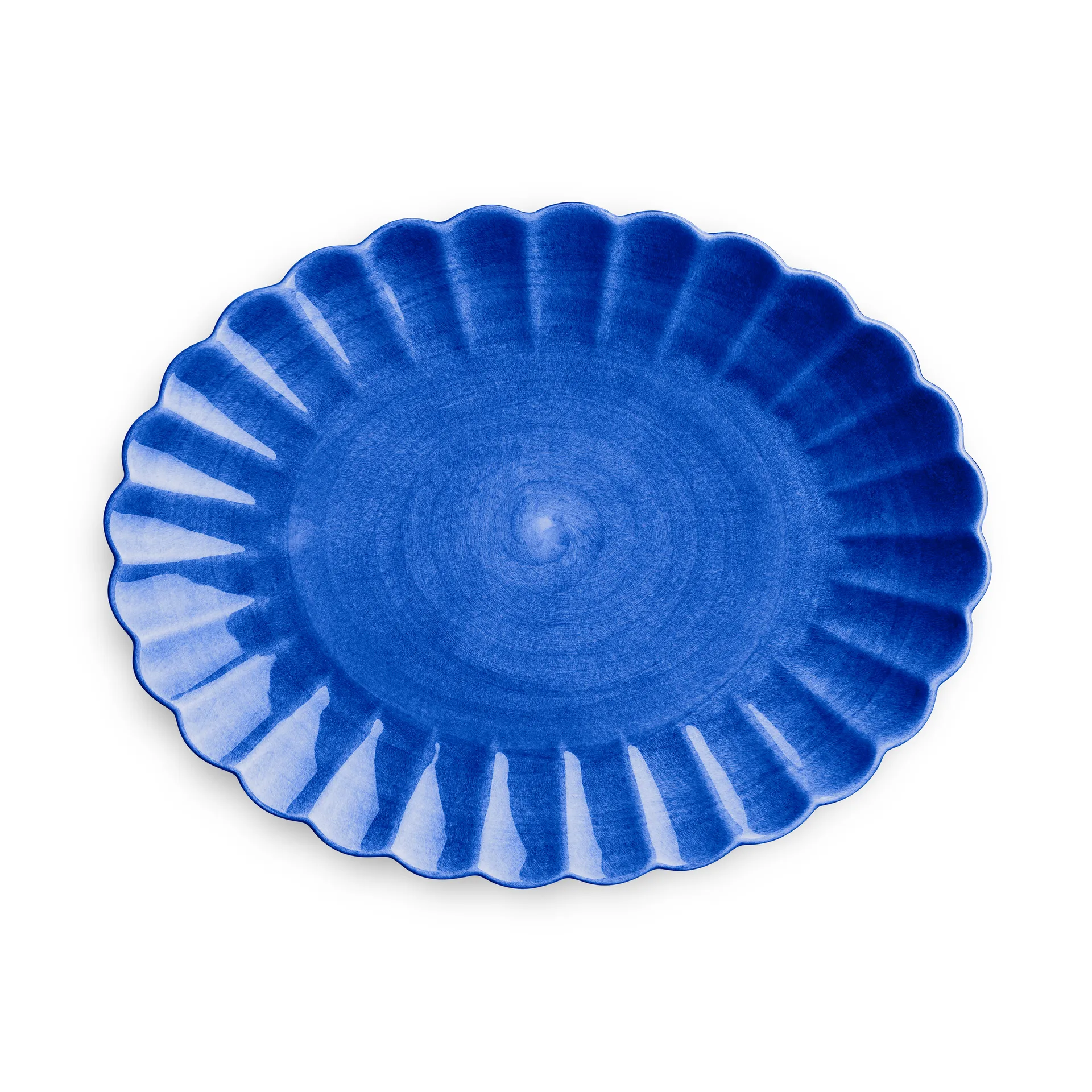 Plat Oyster 30x35 cm, Bleu Mateus