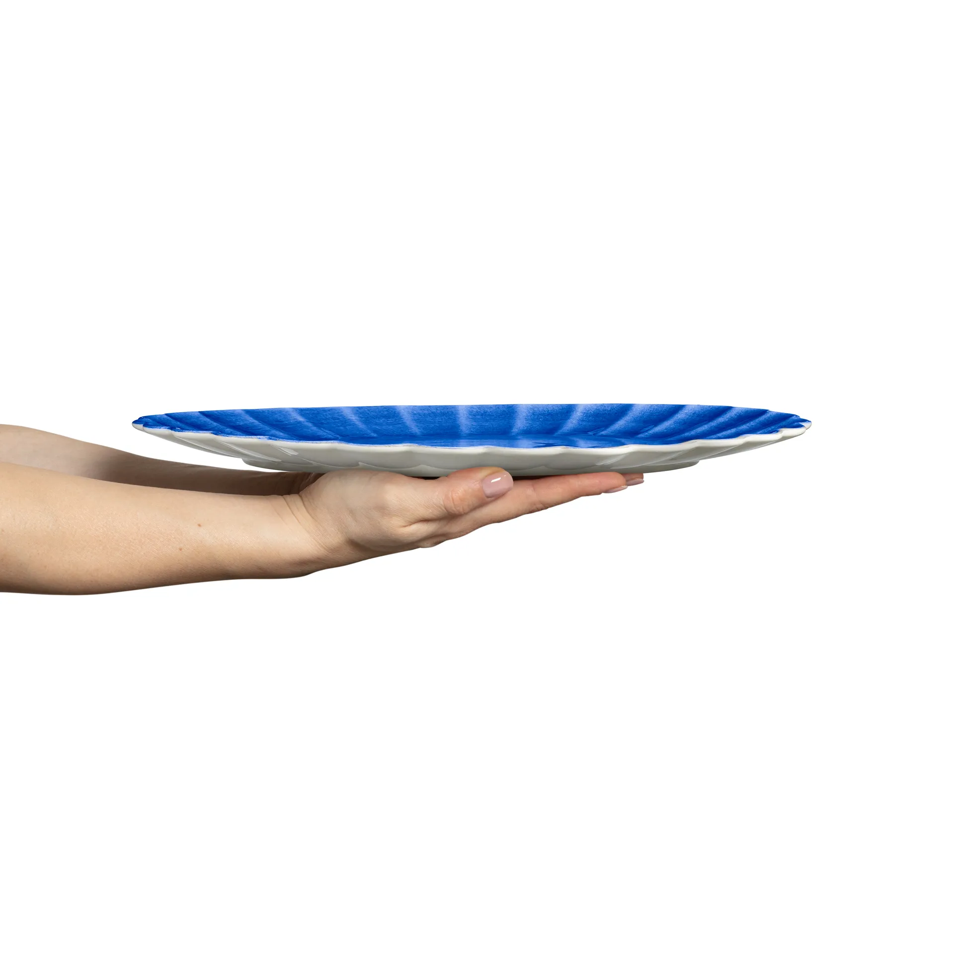 Plat Oyster 30x35 cm, Bleu Mateus