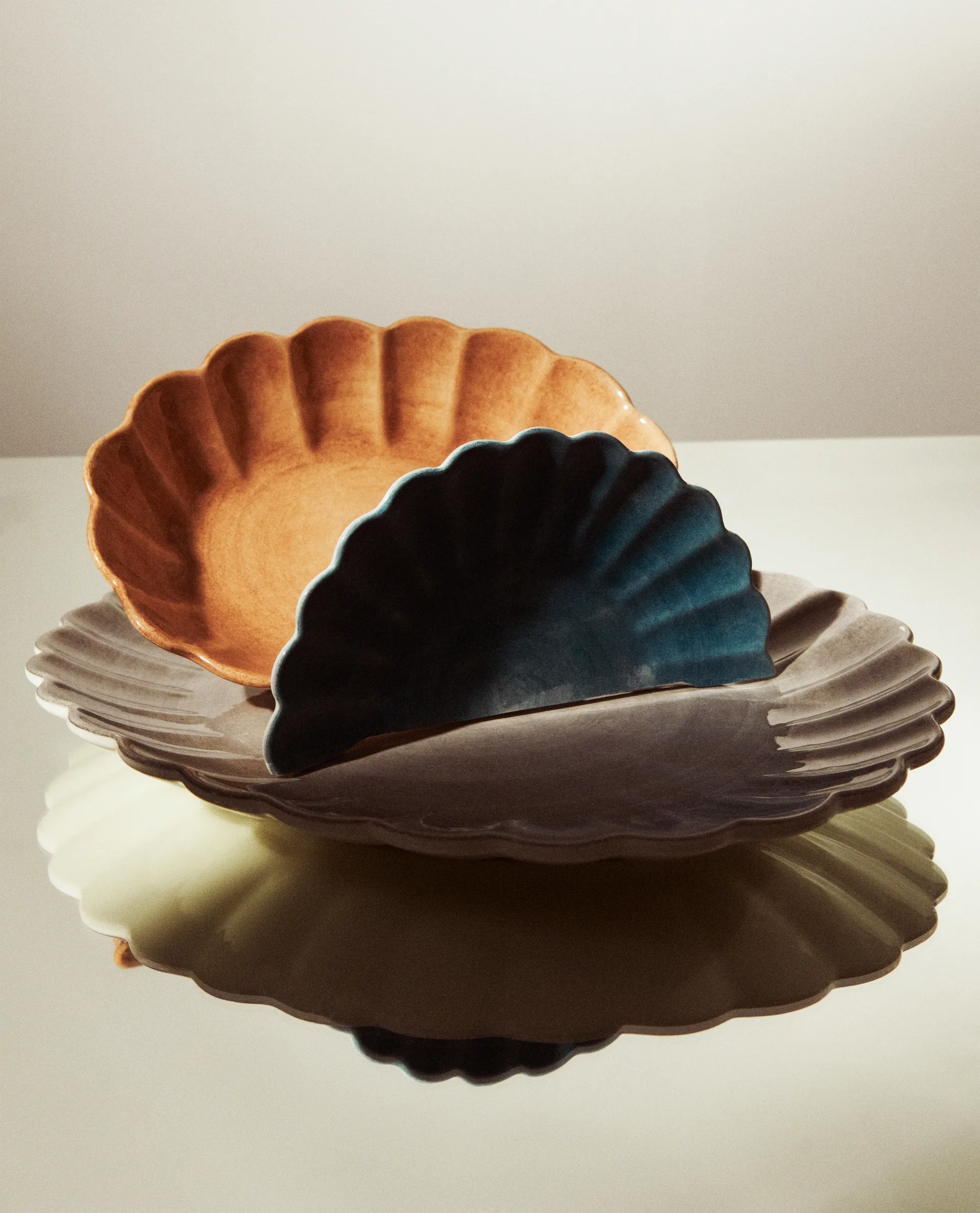 Plat Oyster 30x35 cm, Gris Mateus