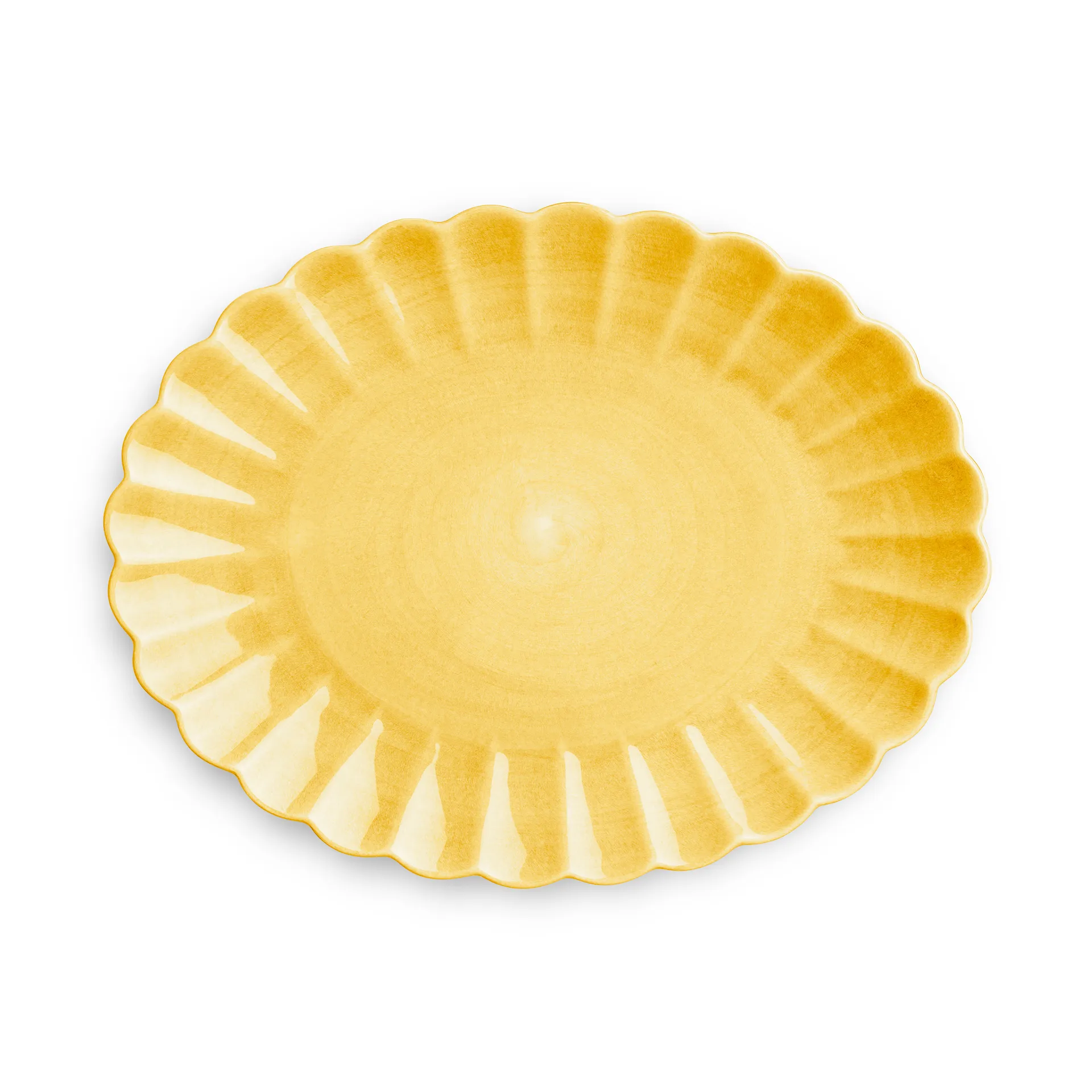 Plat Oyster 30x35 cm, Jaune Mateus