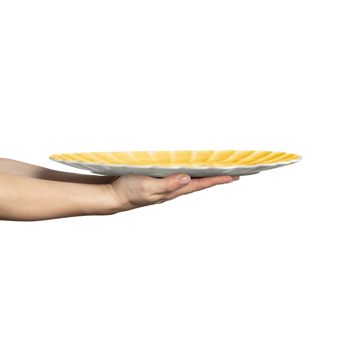 Plat Oyster 30x35 cm, Jaune Mateus