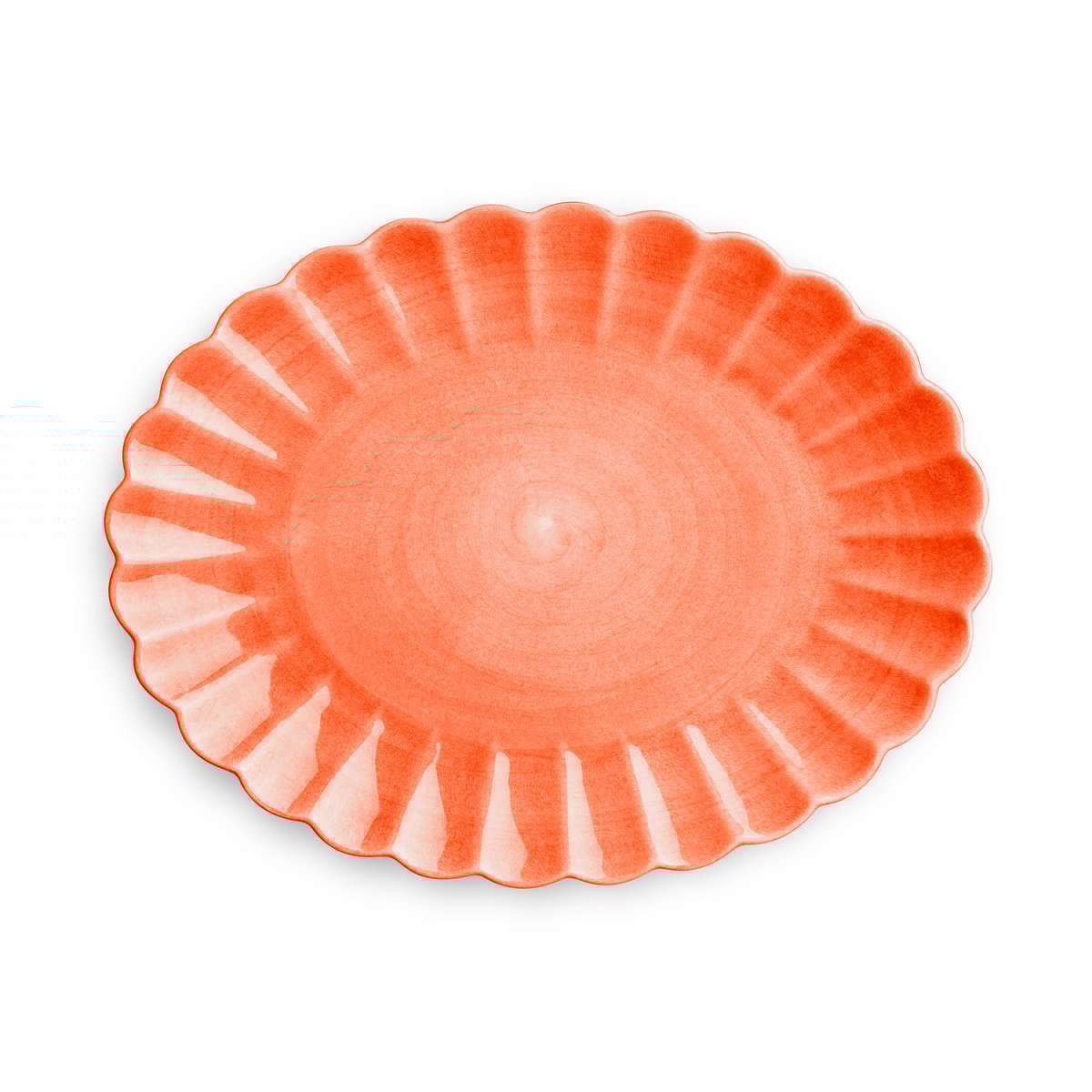 Mateus Plat Oyster 30x35 cm Orange | Design Scandinave | Plats de service & plateaux | Orange