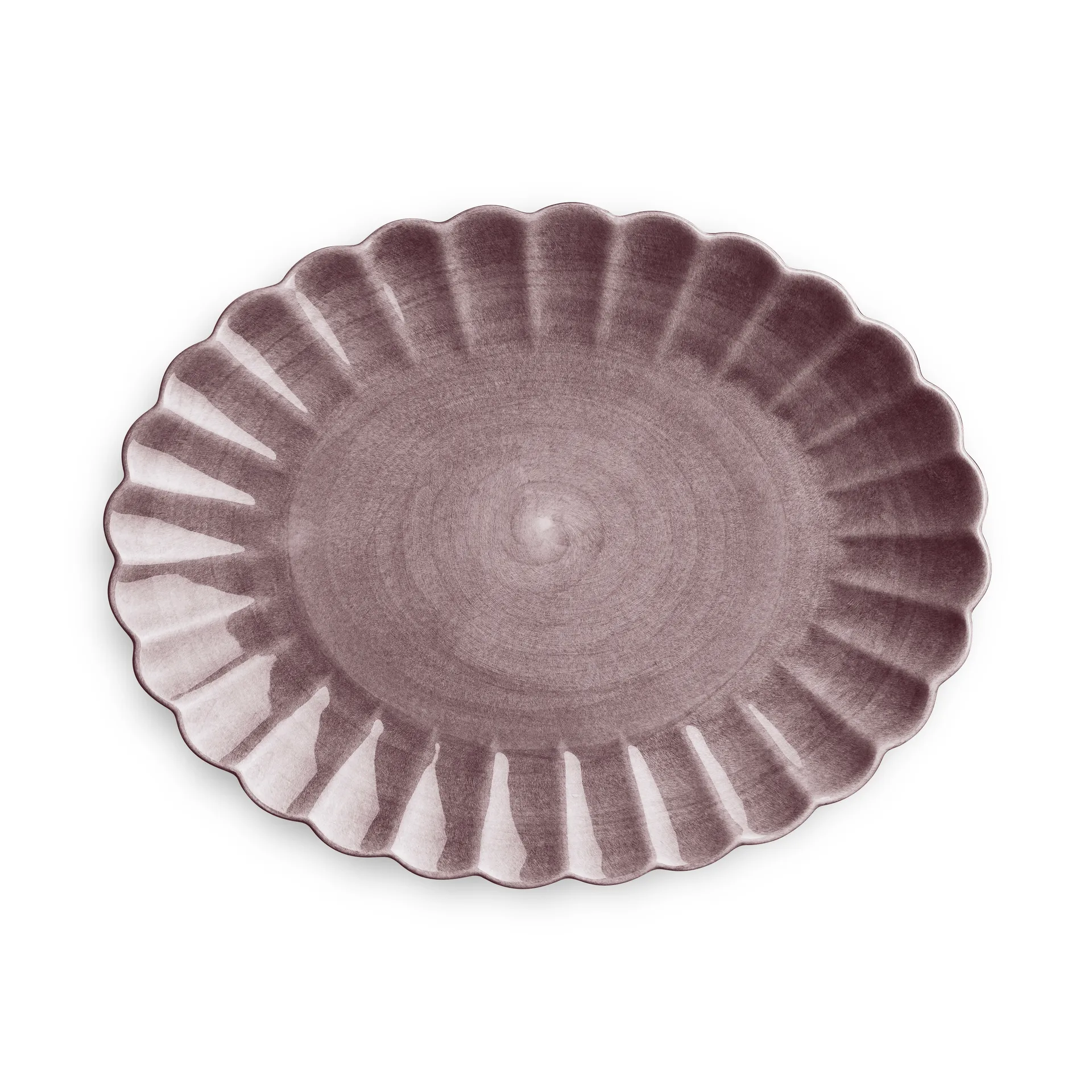 Plat Oyster 30x35 cm, Prune Mateus