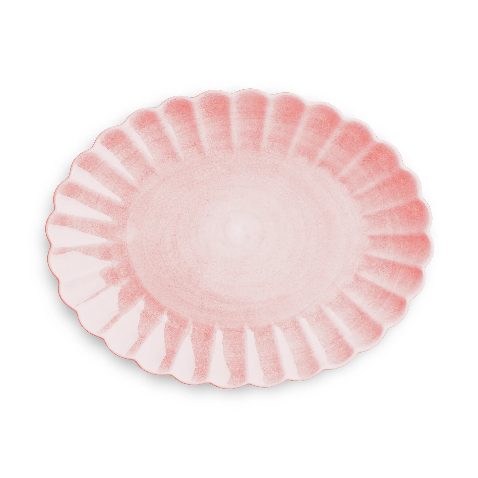 Plat Oyster 30x35 cm, Rose clair Mateus