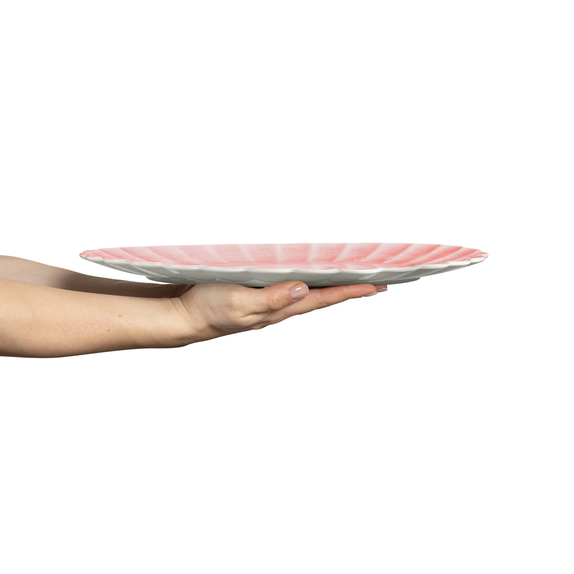 Plat Oyster 30x35 cm, Rose clair Mateus