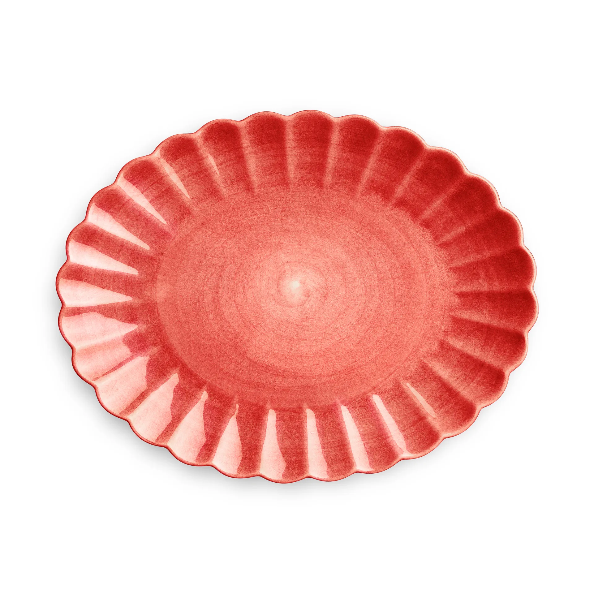 Plat Oyster 30x35 cm, Rouge Mateus