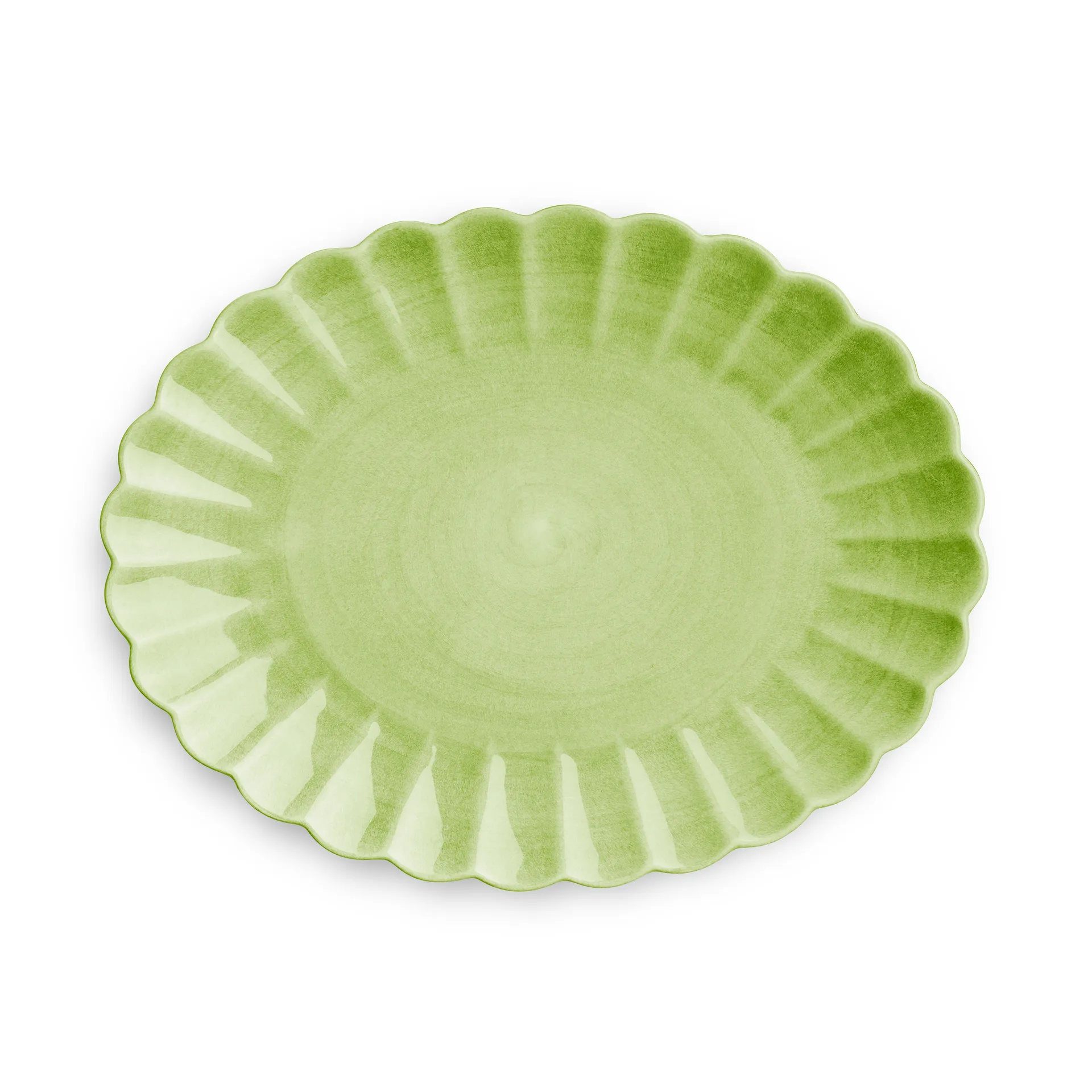 Plat Oyster 30x35 cm, Vert Mateus