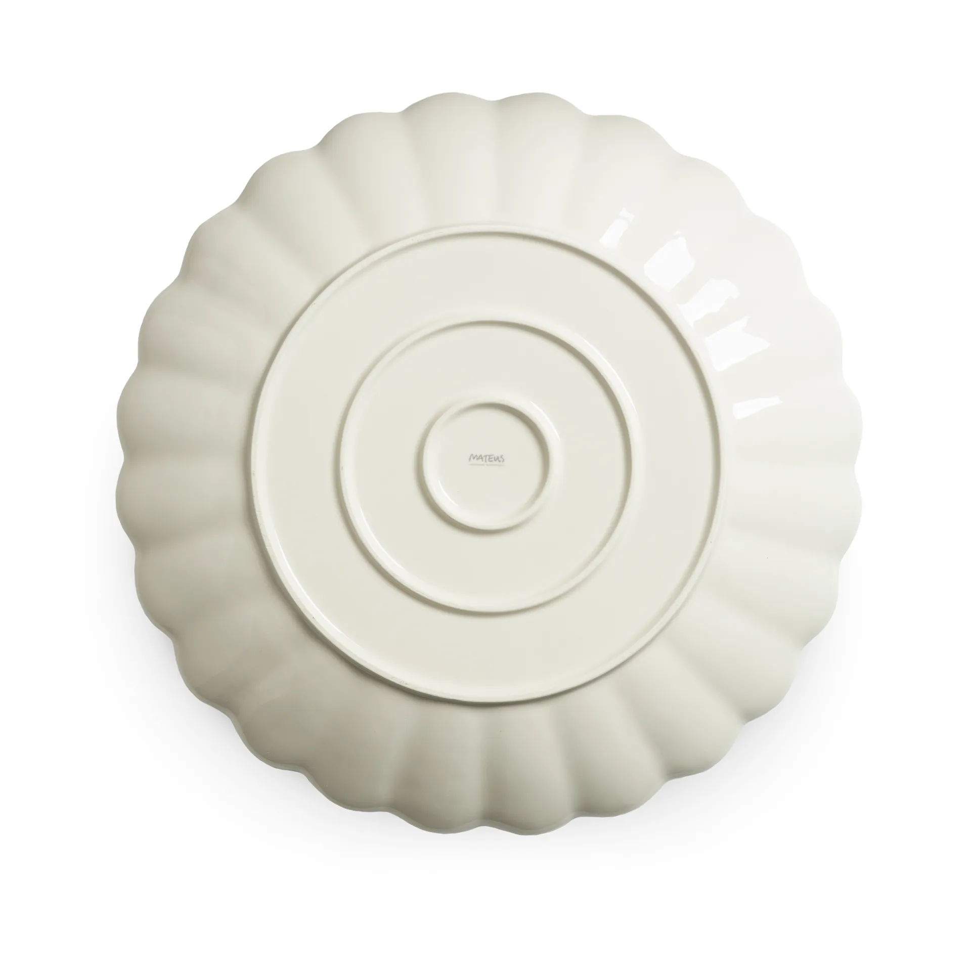 Plat Oyster rond 42 cm, Forest green Mateus