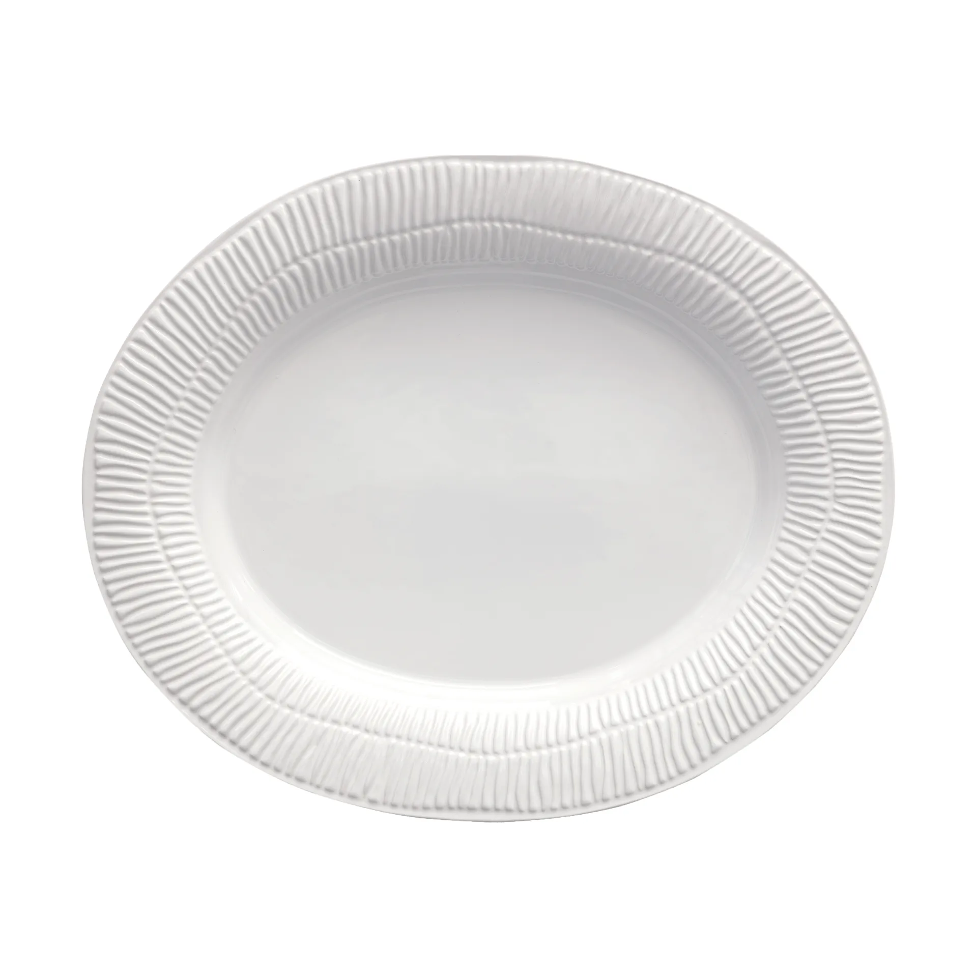 Plat Stripes 30x35 cm, Blanc Mateus