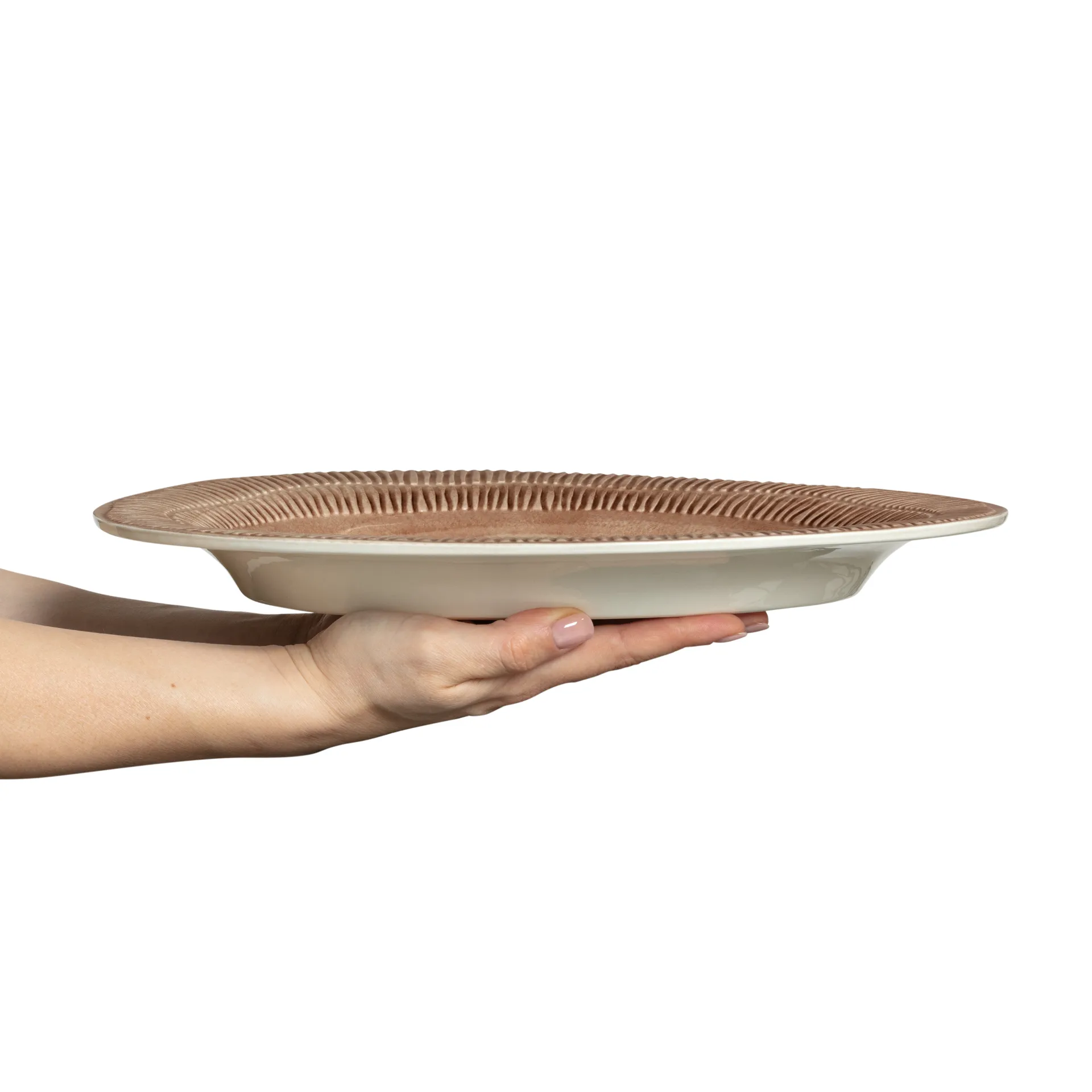 Plat Stripes 30x35 cm, Cinnamon Mateus