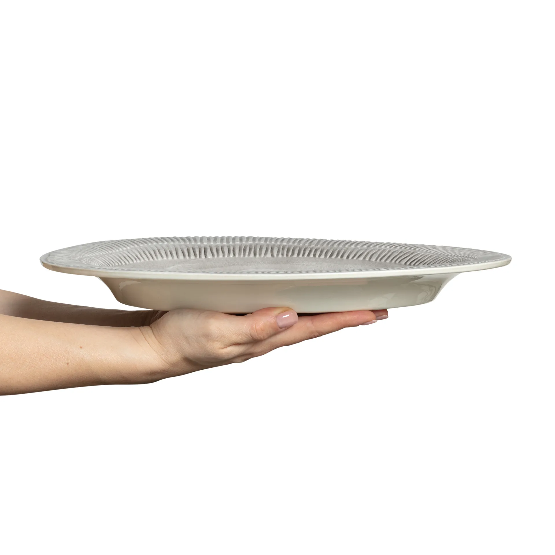 Plat Stripes 30x35 cm, Gris Mateus