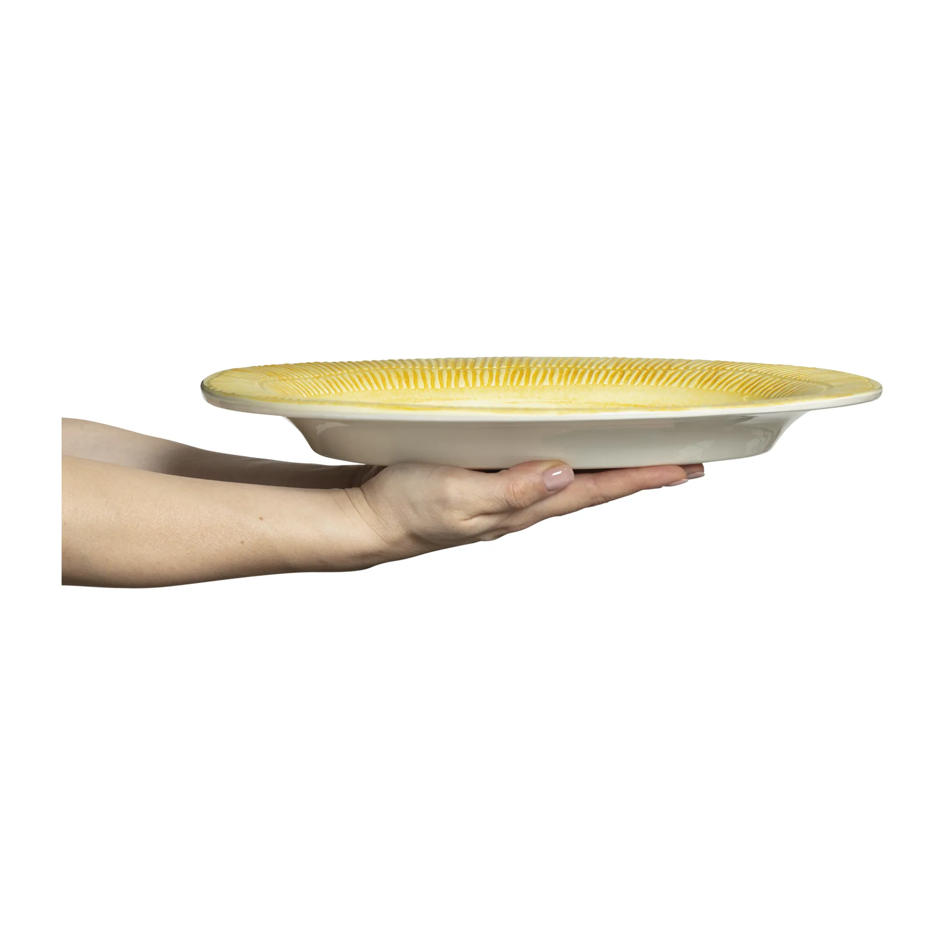 Plat Stripes 30x35 cm, Jaune Mateus