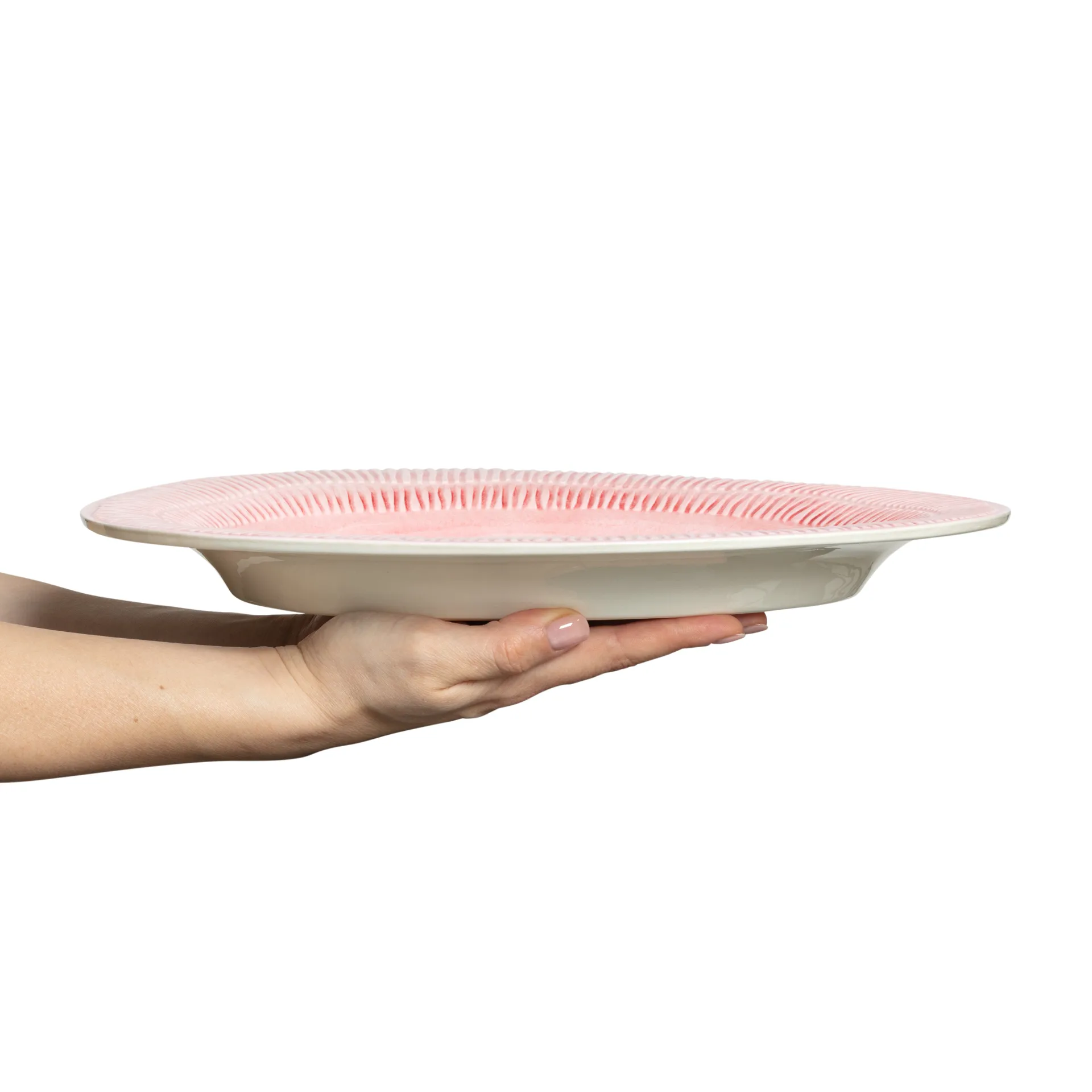 Plat Stripes 30x35 cm, Rose clair Mateus