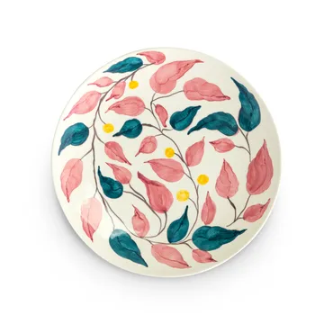 Plateau de service Leaves Ø34 cm - Blanc - Mateus