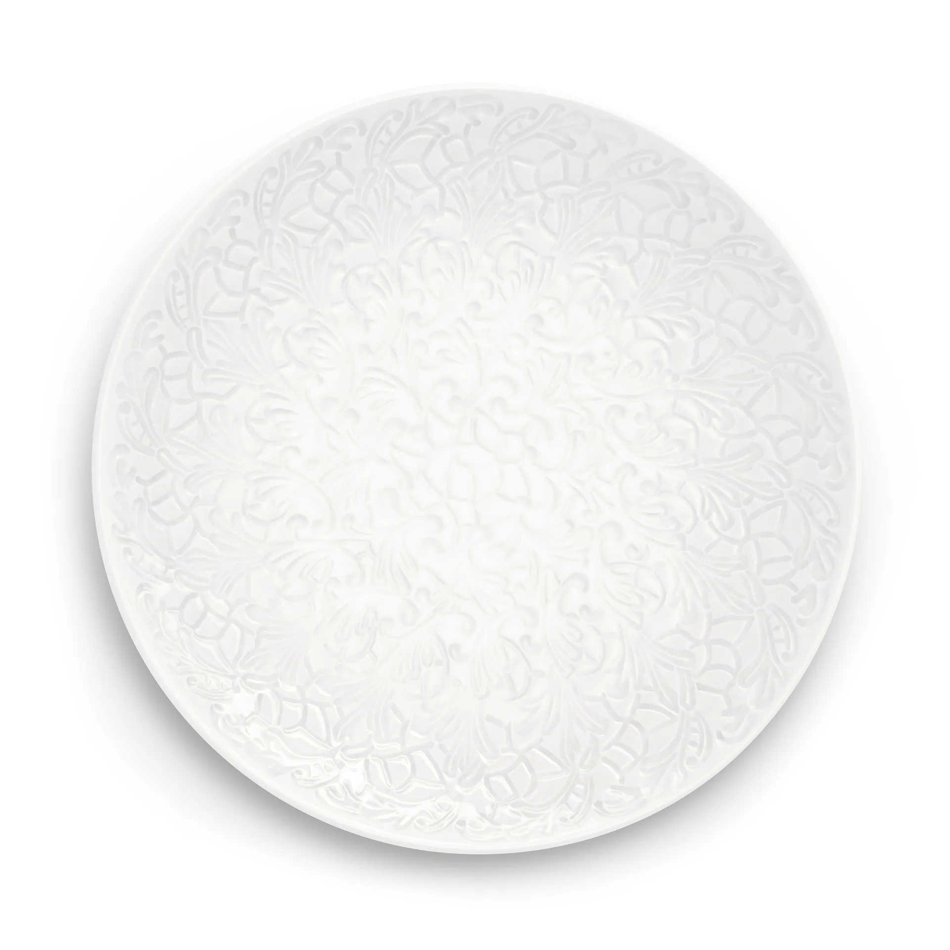 Soucoupe Lace 34 cm, Blanc Mateus