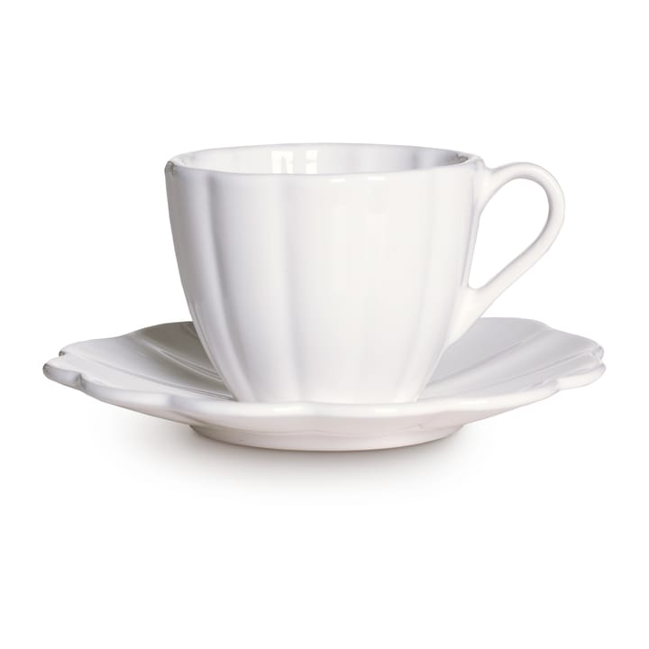 Tasse et soucoupe Oyster 25 cl - Blanc - Mateus