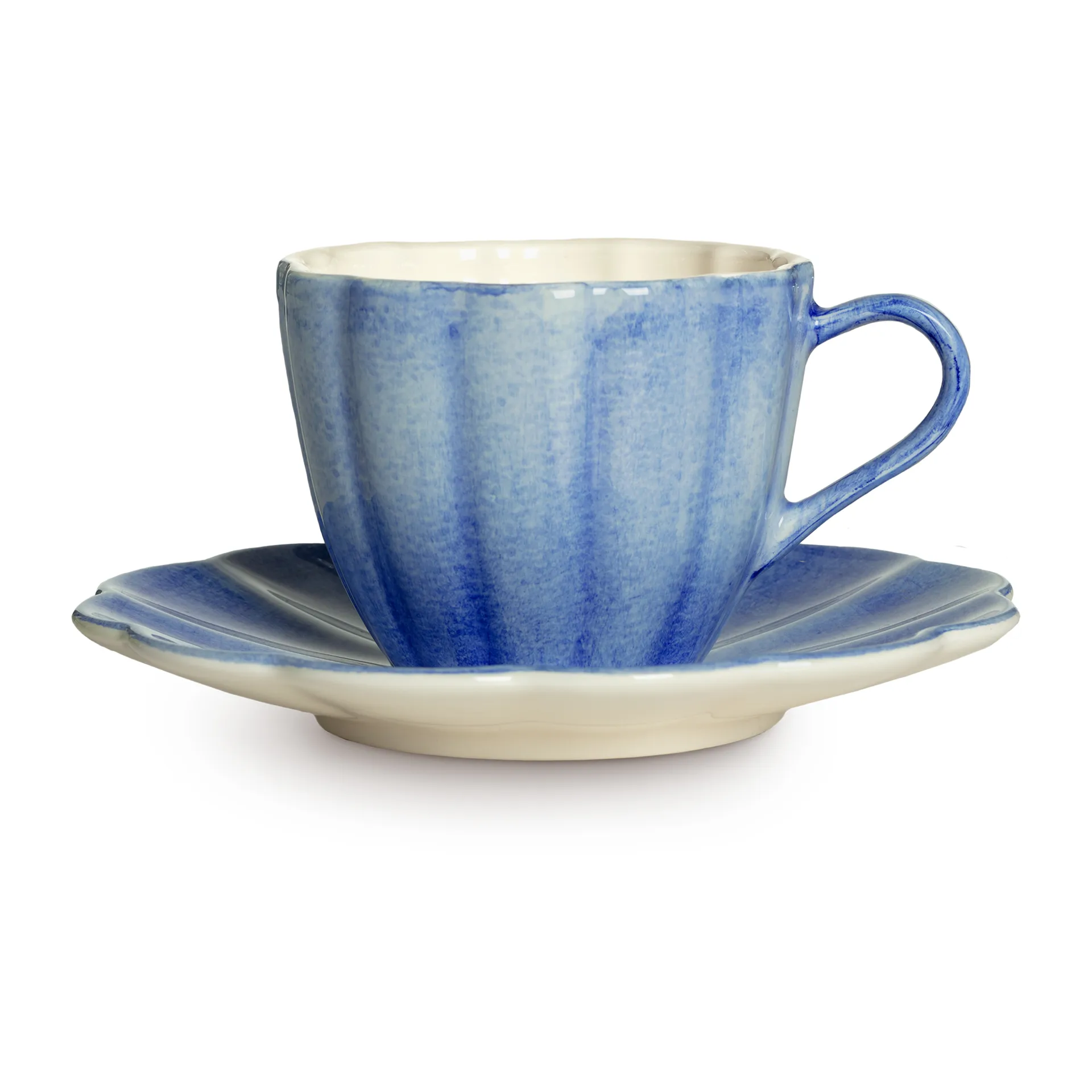 Tasse et soucoupe Oyster 25 cl, Bleu clair Mateus