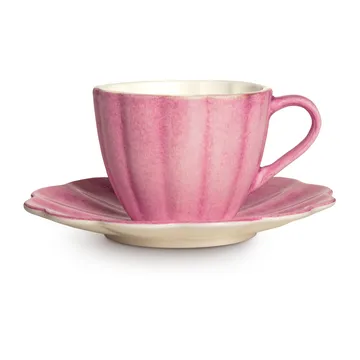 Tasse et soucoupe Oyster 25 cl - Rose - Mateus