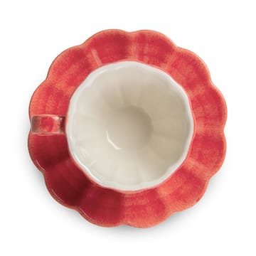 Tasse et soucoupe Oyster 25 cl - Rouge - Mateus