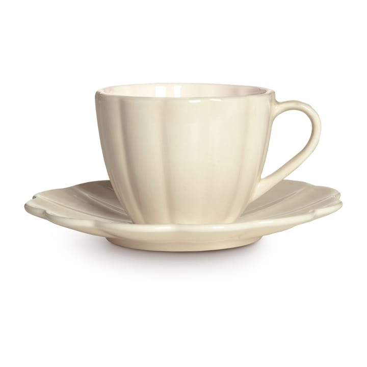 Tasse et soucoupe Oyster 25 cl - Sable - Mateus