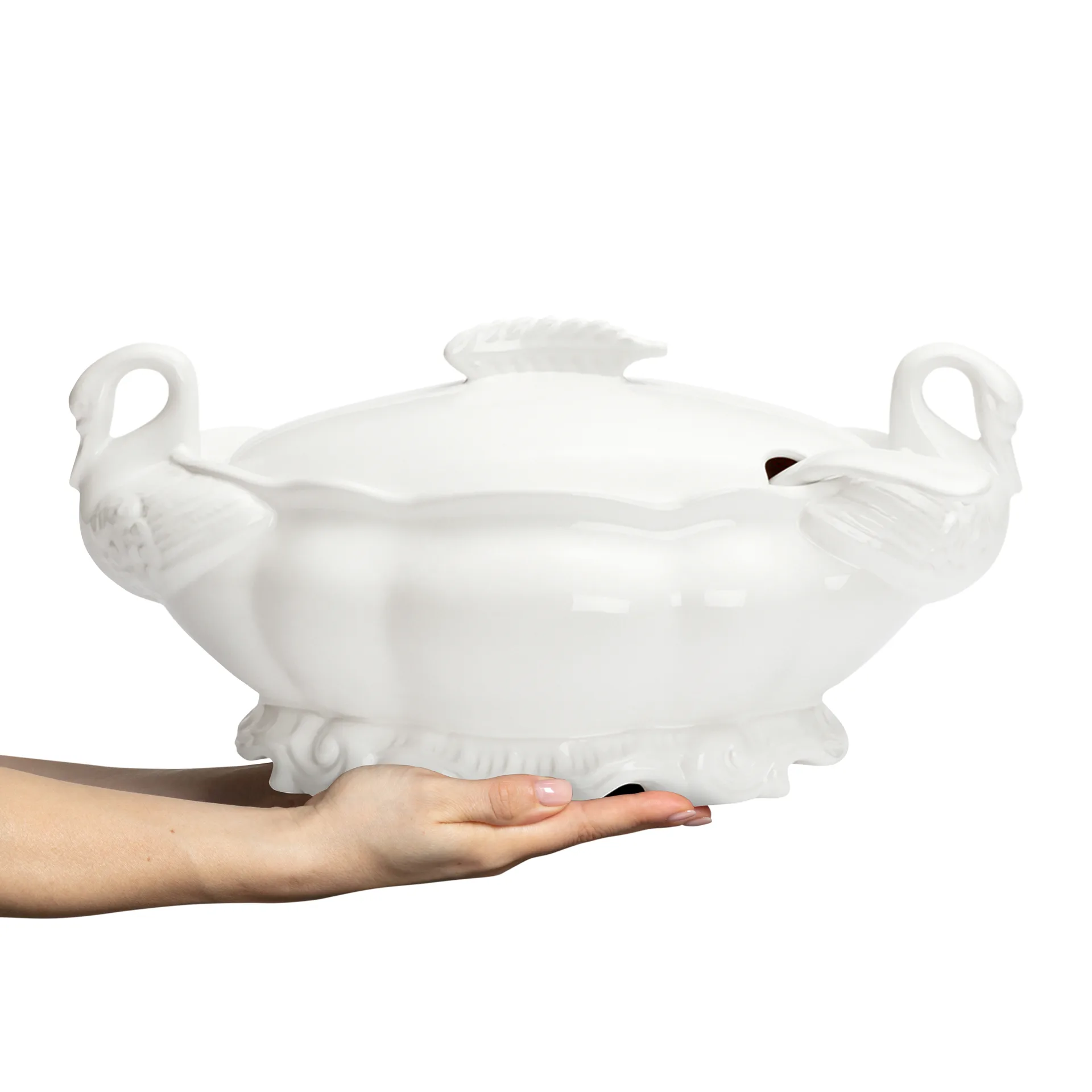 Terrine Lace 4,7 litres, Blanc Mateus