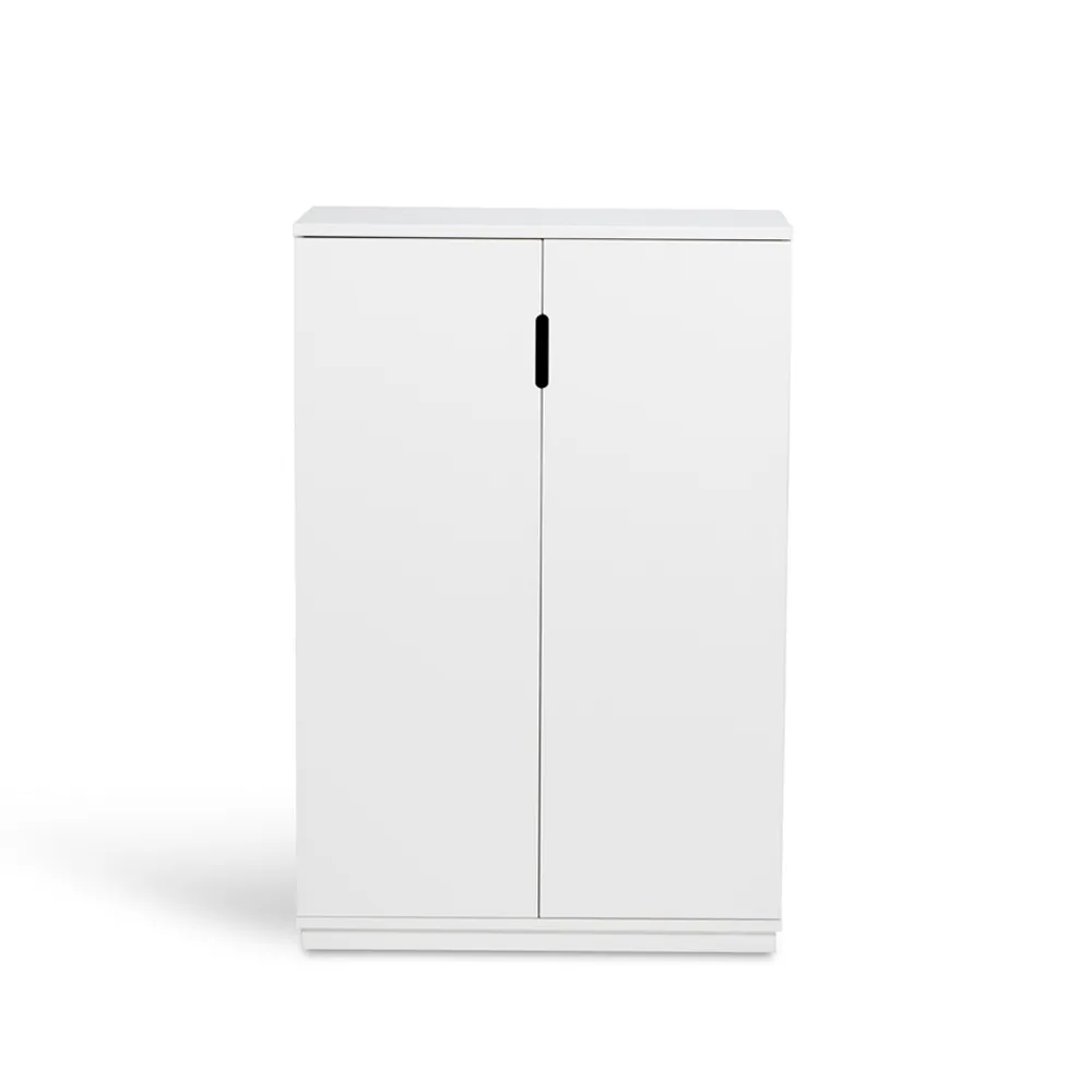 Armoire Aoko 120 cm, Blanc laqué Mavis