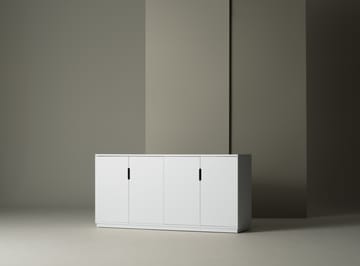 Buffet Aoko 77x160 cm - Blanc laqué - Mavis